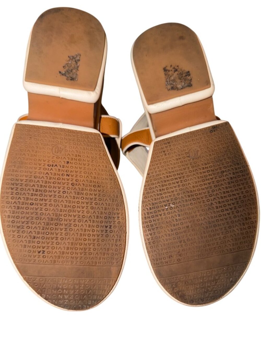 Elvio Zanon Womens Tanya Platform Sandals Size EU 40/ US 9 Brown Leather Casual - Picture 11 of 11